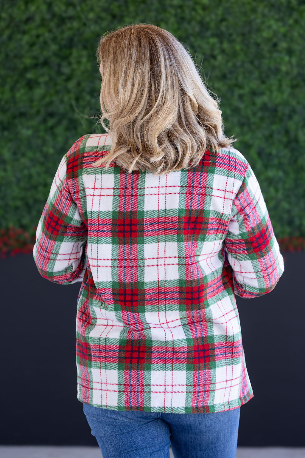 Norah Plaid Shacket - Christmas Plaid