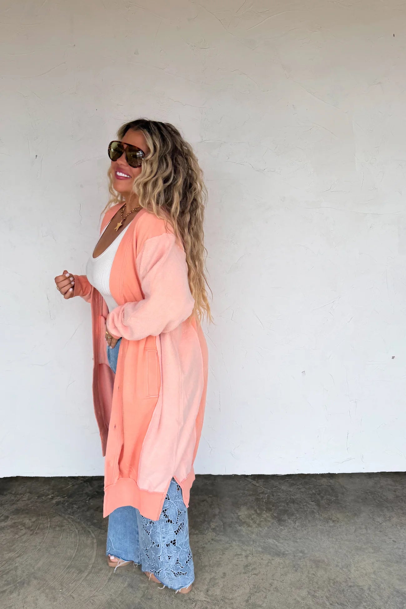 PREORDER- SPRING DESI SWEATSHIRT CARDIGAN