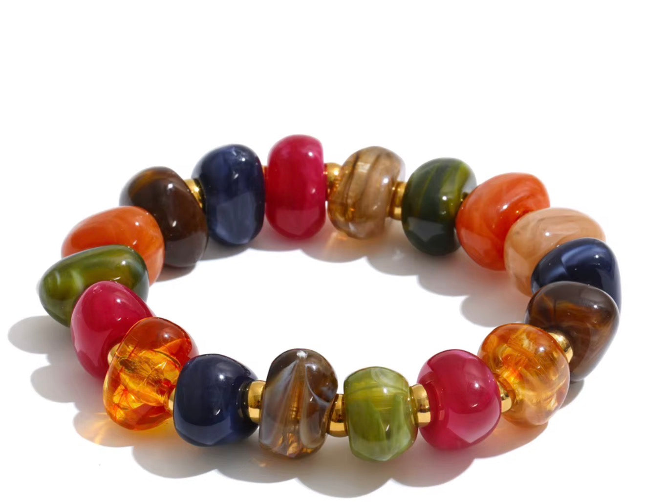 Fall Beaded Necklace & Bracelet WTW