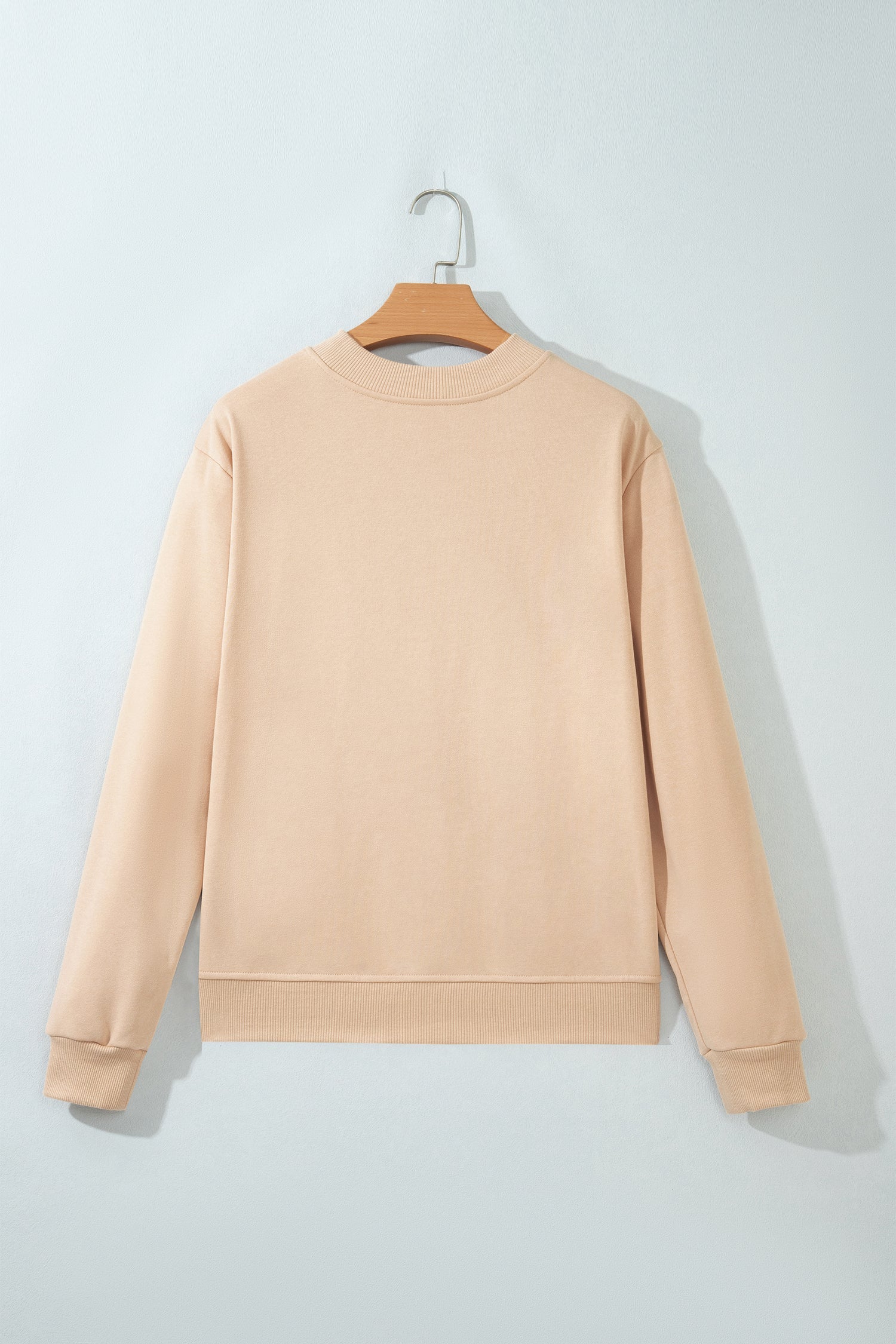 Western Embroidered Round Neck Long Sleeve Sweatshirt
