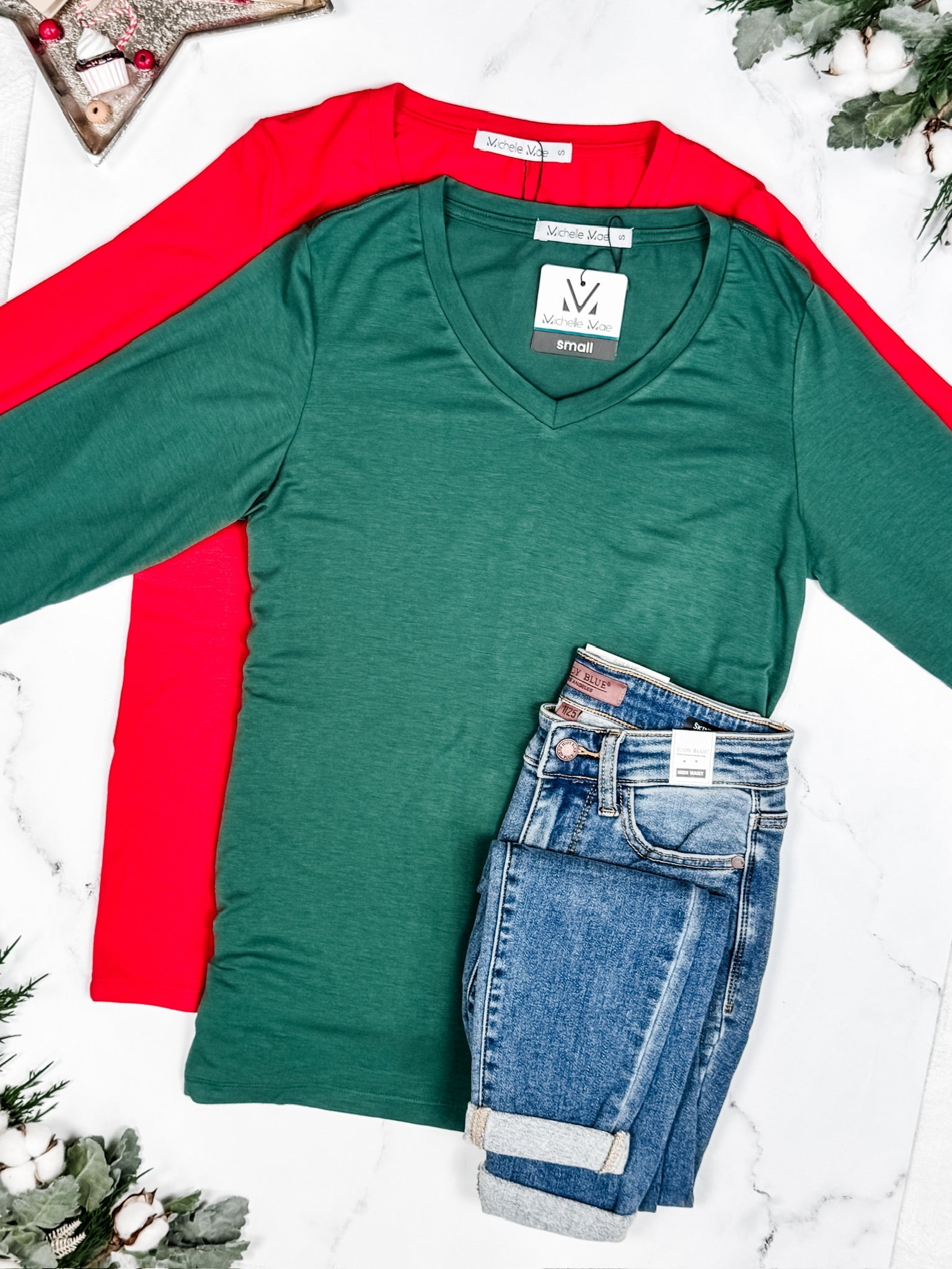 Larissa Long Sleeve - Evergreen