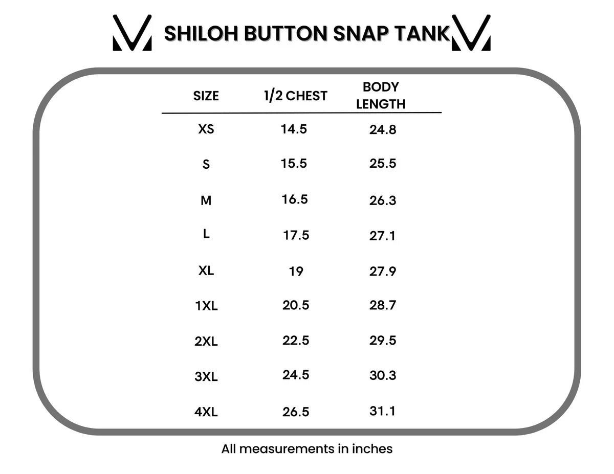 Shiloh Button Snap Tank - Dusty Rose