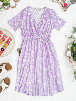 Tinley Dress - Lavender Petal Floral