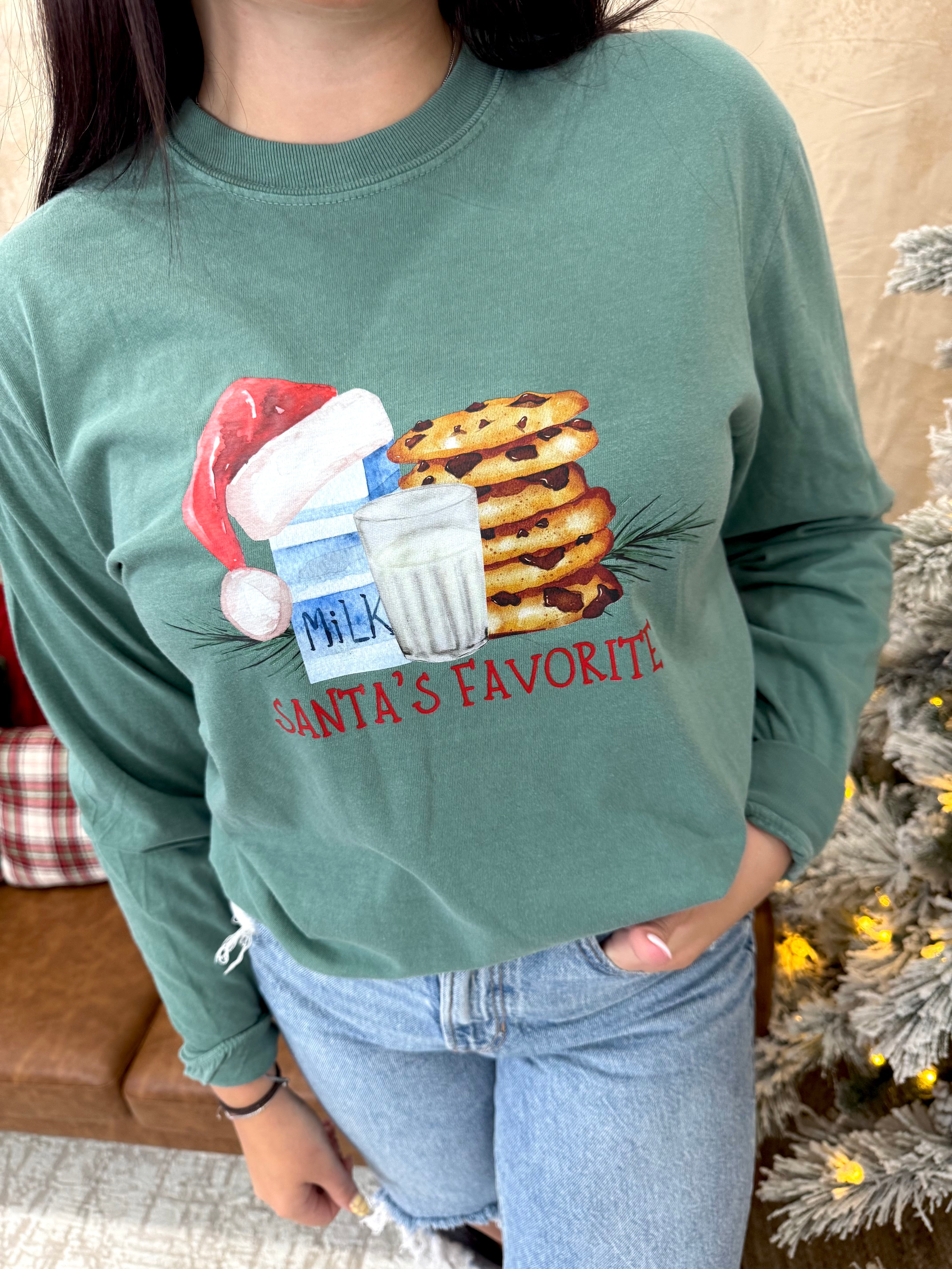 Santa's Favorite Short or Long Sleeve Graphic Tee