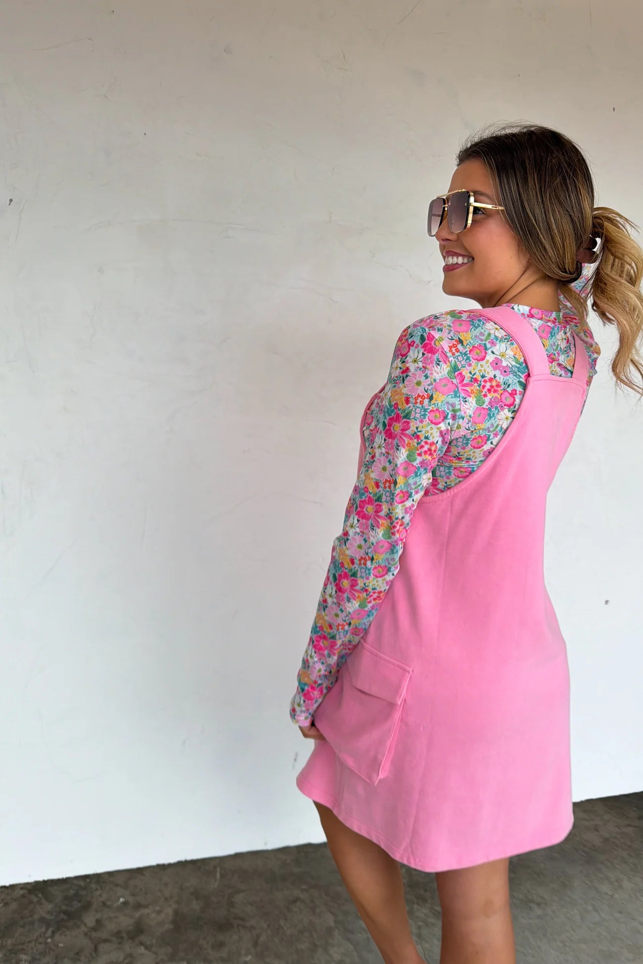 PREORDER- SPRING MILLIE OVERALL DRESS