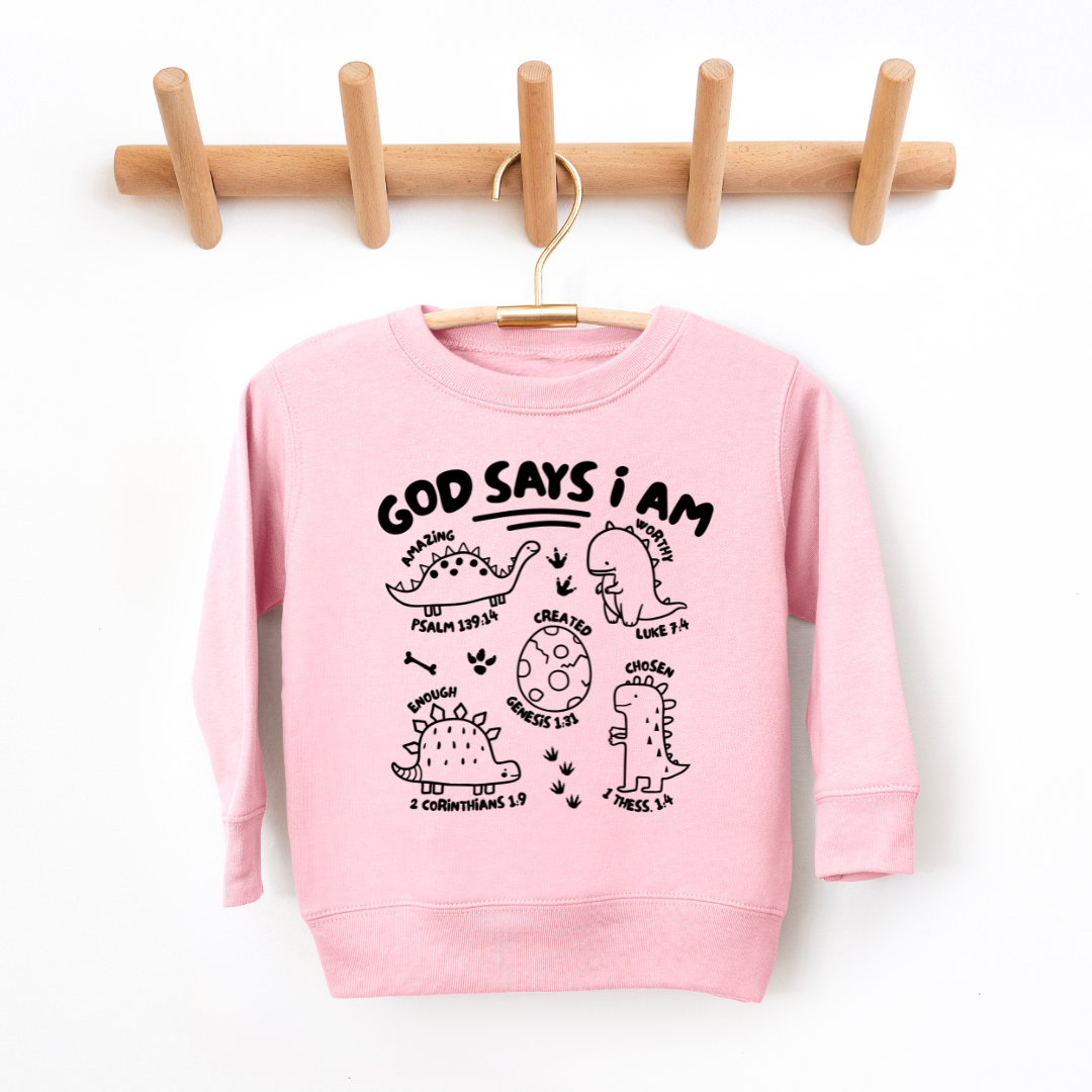 God Says I Am Youth & Toddler Sweatshirt