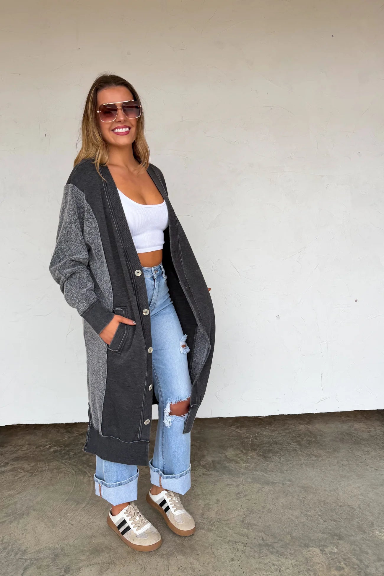 PREORDER- SPRING DESI SWEATSHIRT CARDIGAN