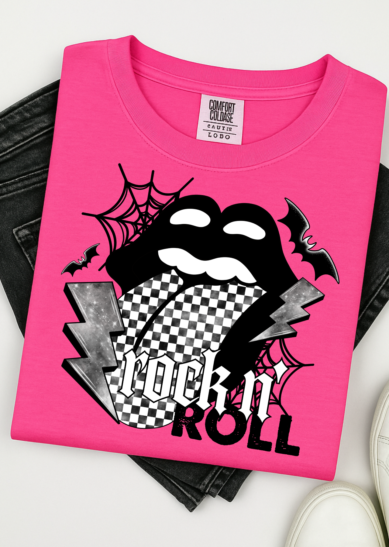 Checkered & Charged  Comfort Colors T-Shirt