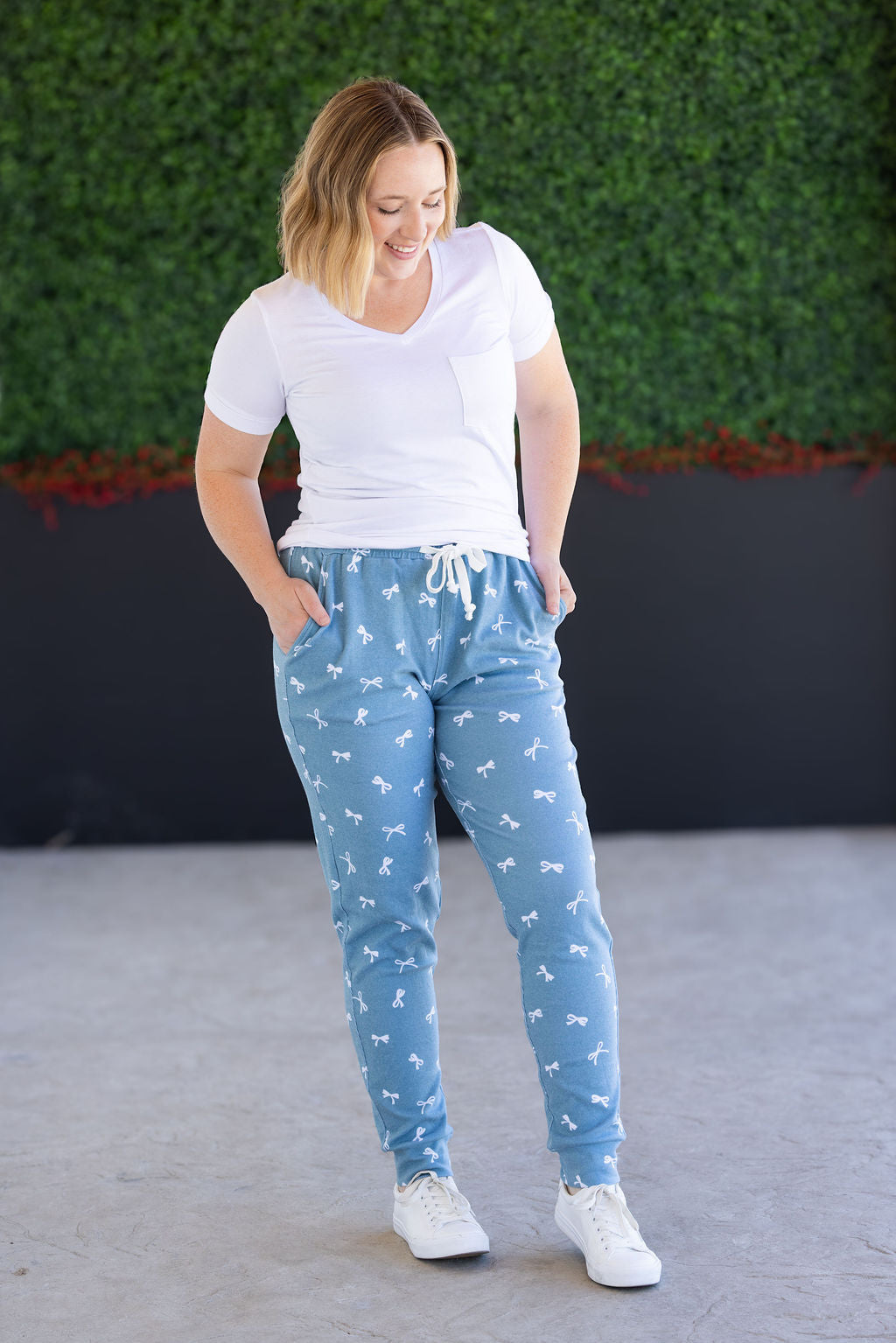 Classic Joggers - Teal Ribbons