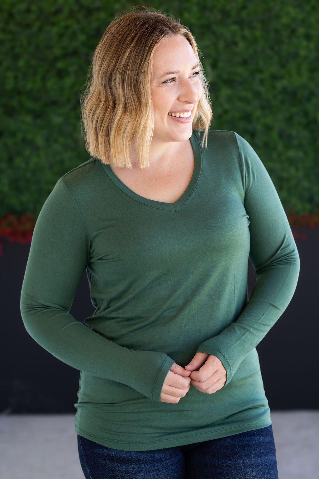Larissa Long Sleeve - Forest Green