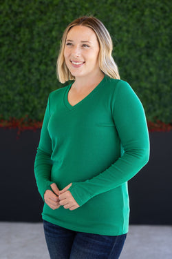 Leah Long Sleeve Top - Green