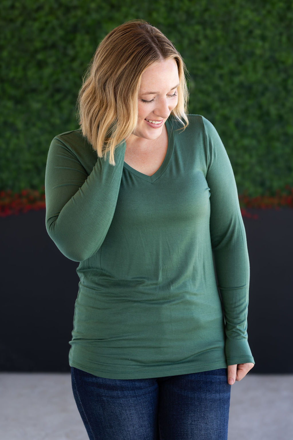 Larissa Long Sleeve - Forest Green