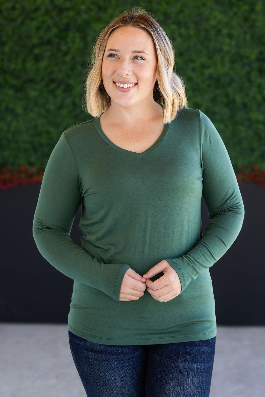 Larissa Long Sleeve - Forest Green