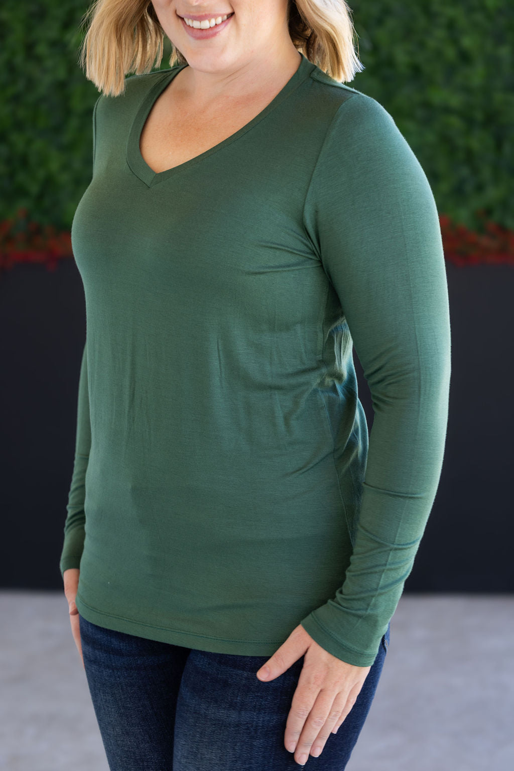 Larissa Long Sleeve - Forest Green