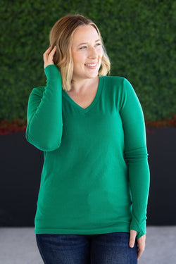 Leah Long Sleeve Top - Green