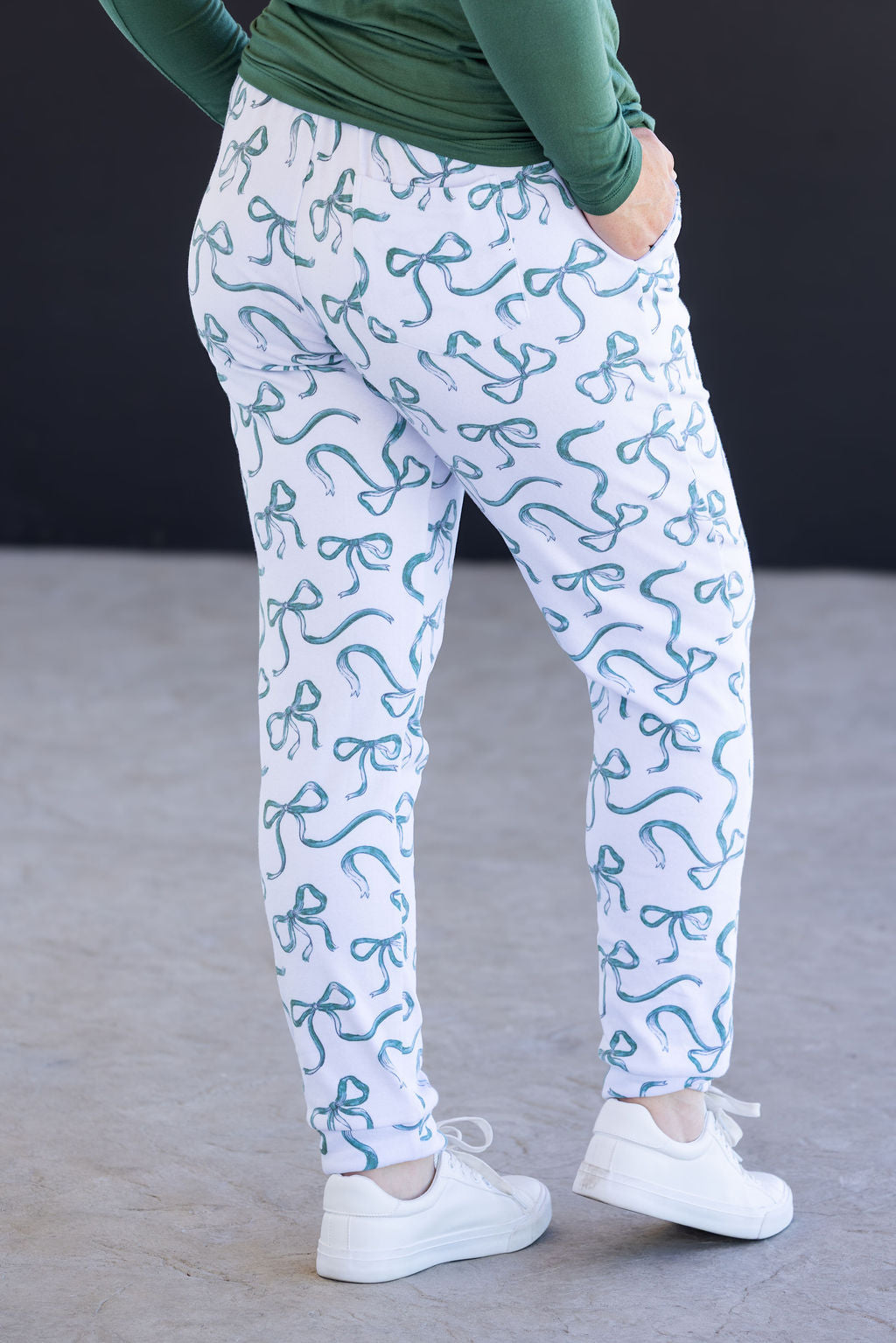 Classic Joggers - Green Ribbons