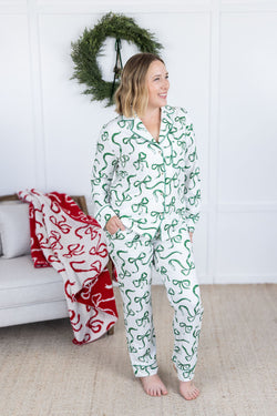 Ribbon Pajama Set - Green