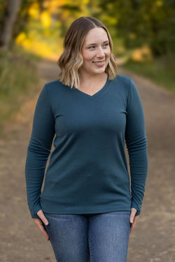 Leah Long Sleeve Top - Teal