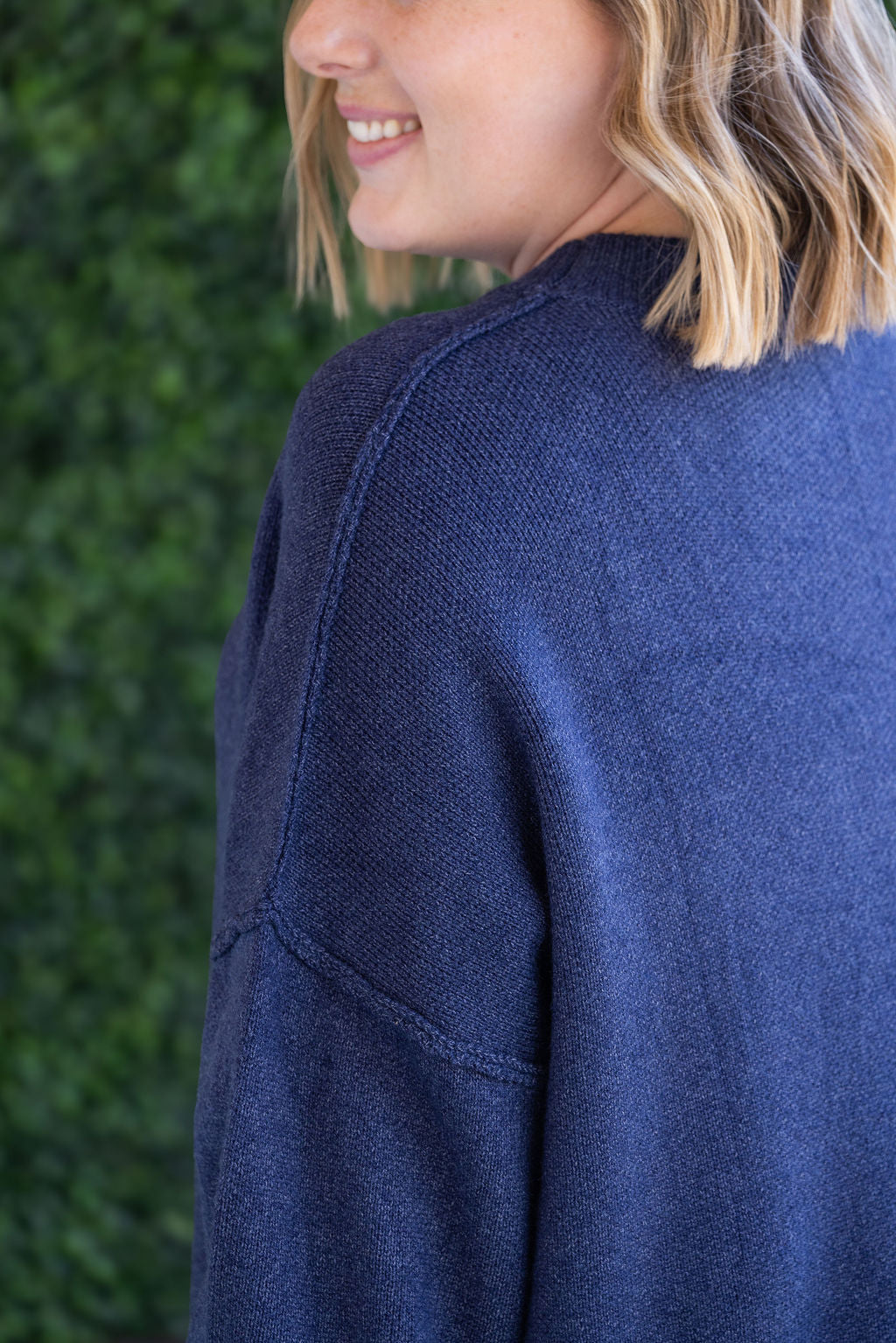 Aurora Cozy Sweater - Navy