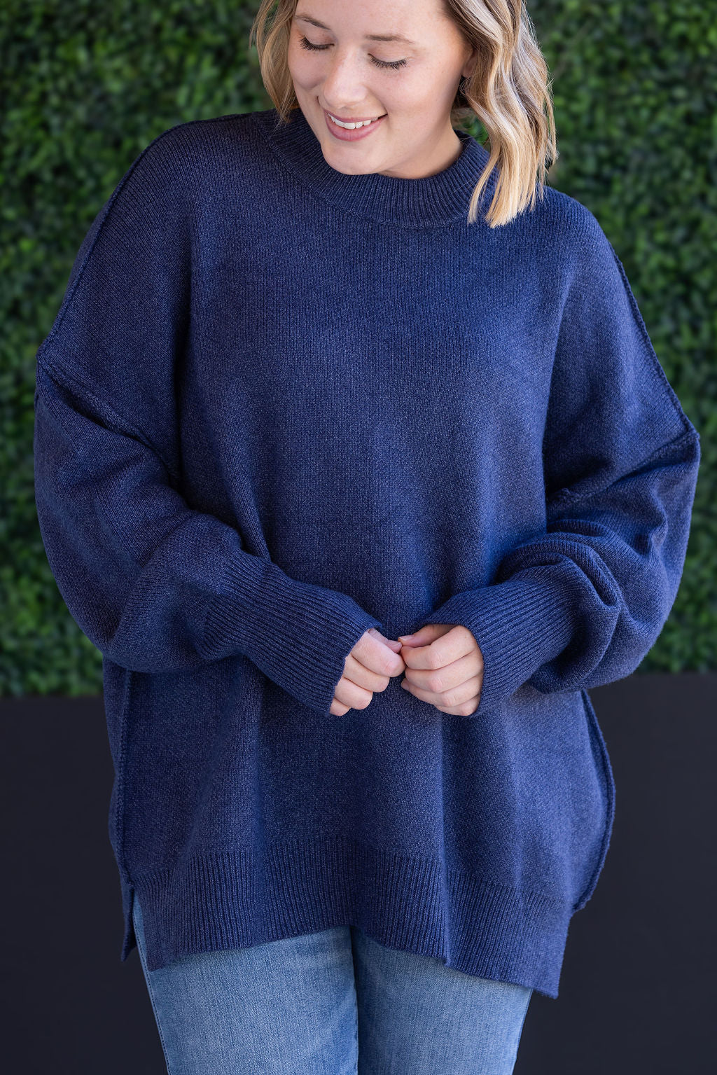 Aurora Cozy Sweater - Navy