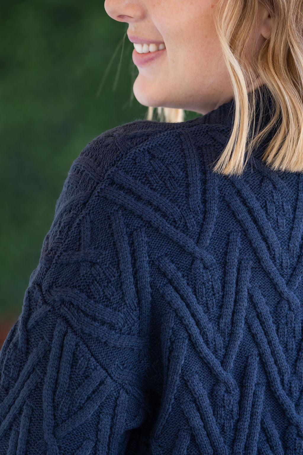 Brooks Button Sweater Cardigan - Navy