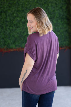 Sierra Pocket Top - Plum