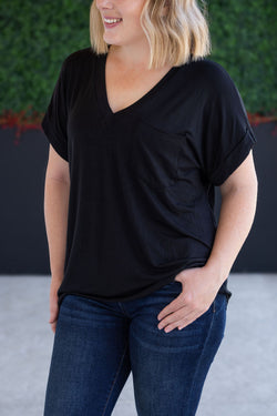 Sierra Pocket Top - Black