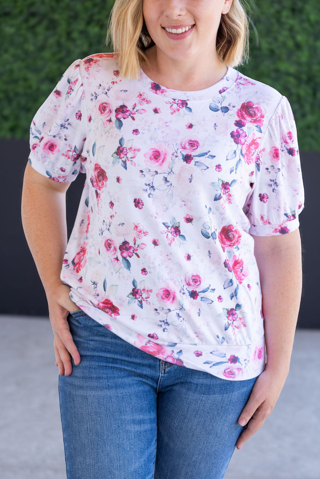 Katie Cozy Top - Pink Bloom
