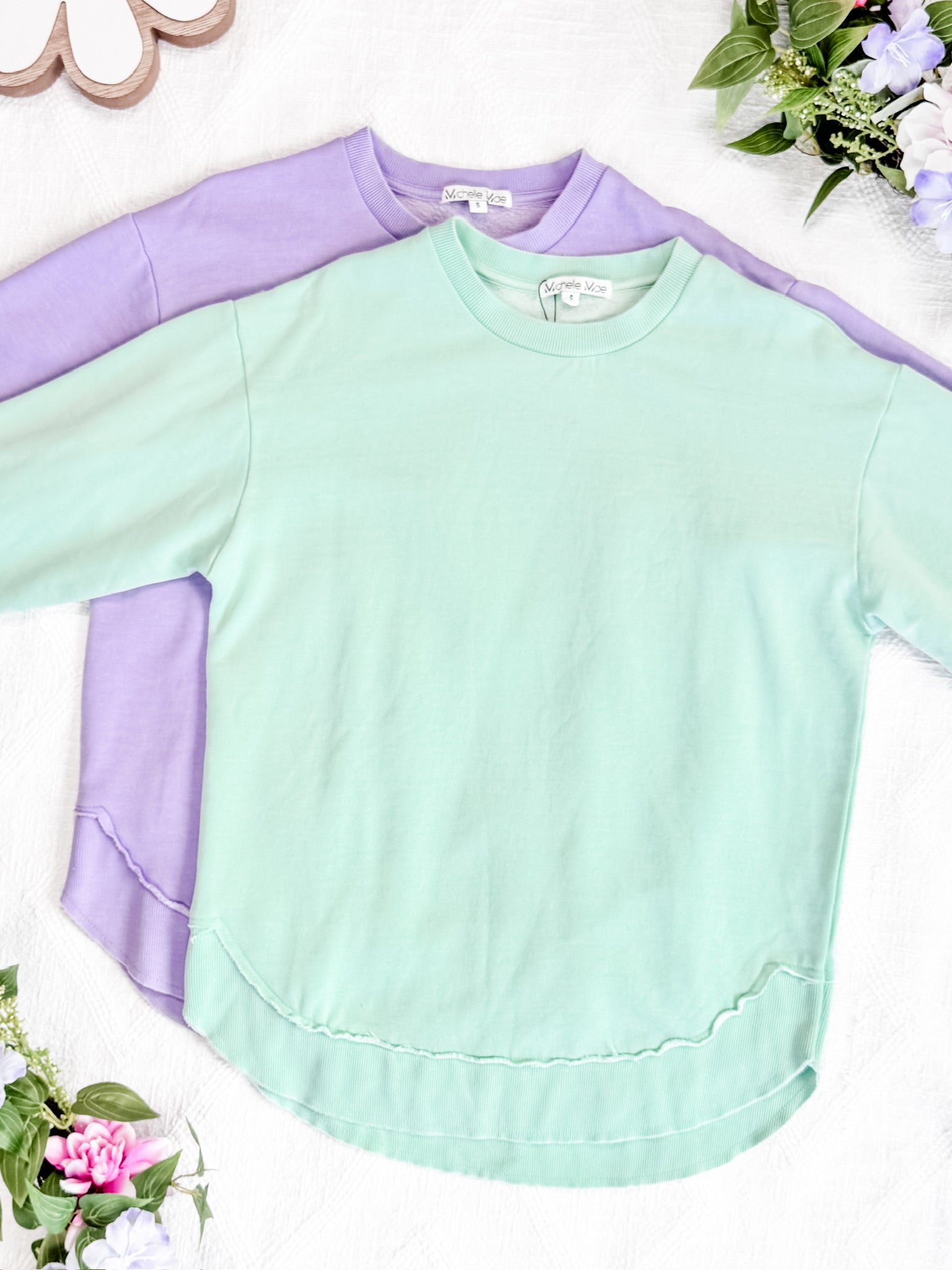 Vintage Wash Pullover - Mint