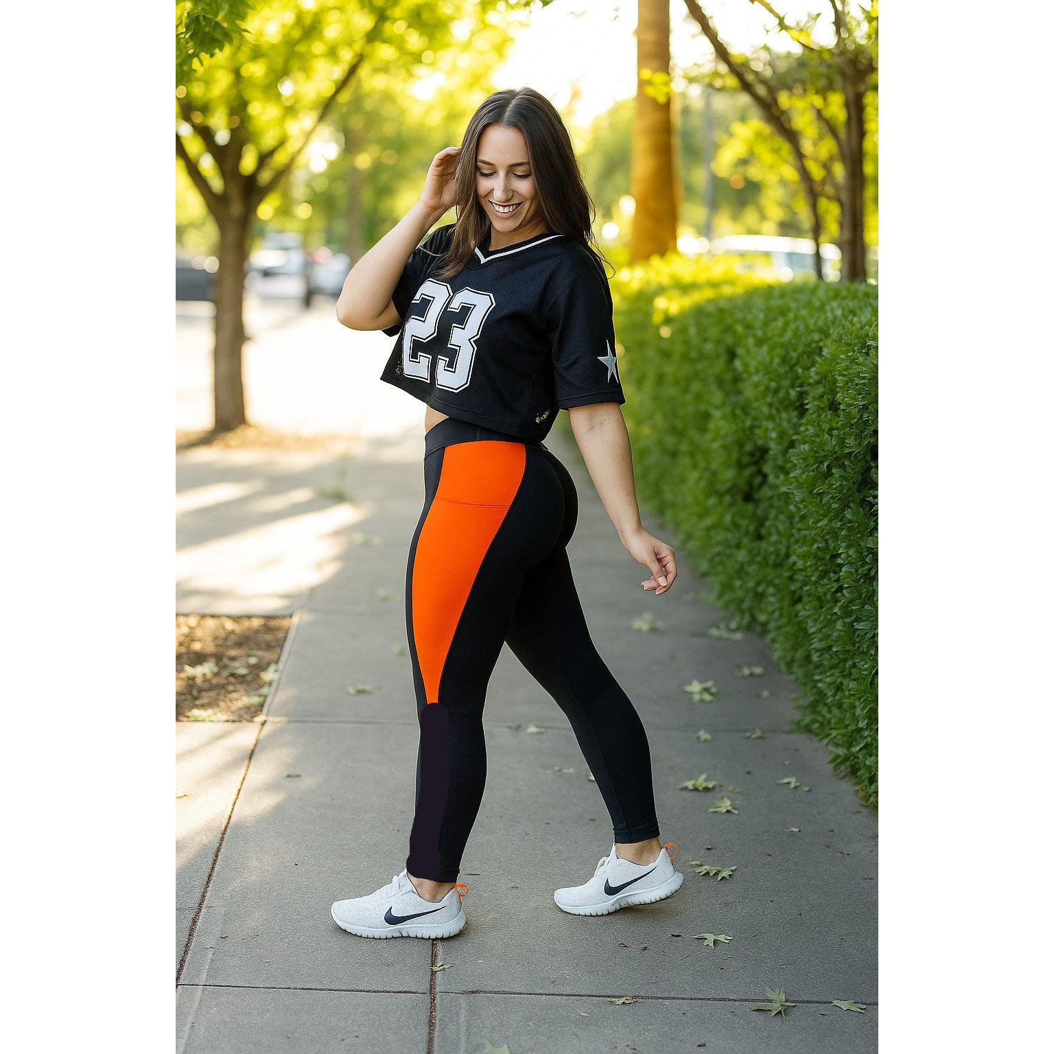Ready to Ship | The Tatumn - Orange  Panel Leggings