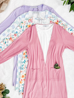 Classic Cardigan - Rose