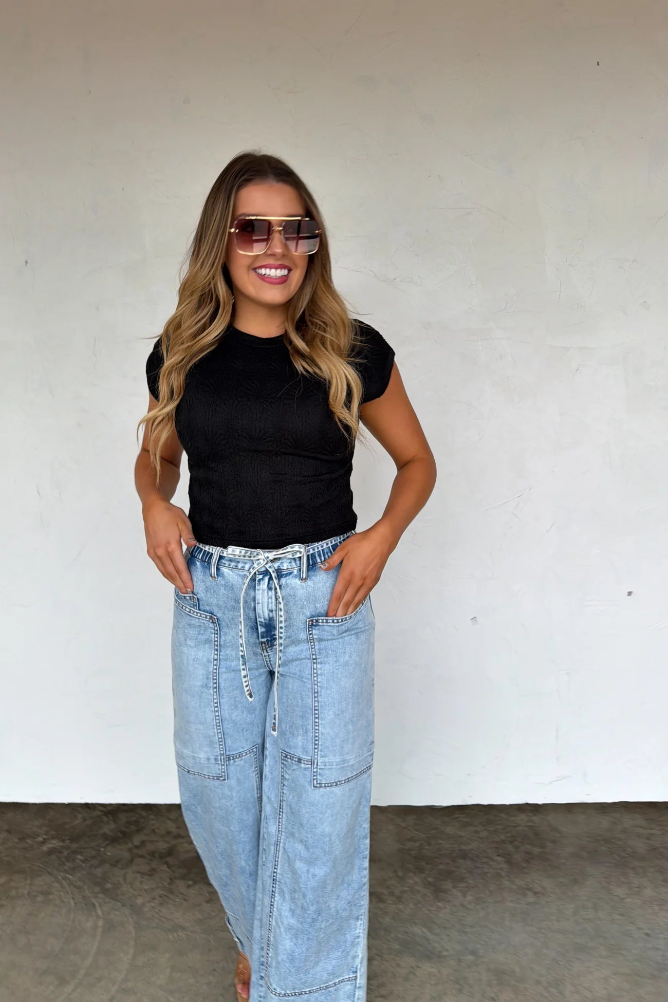 PREORDER- HARLEY CAP SLEEVE BASIC TOP