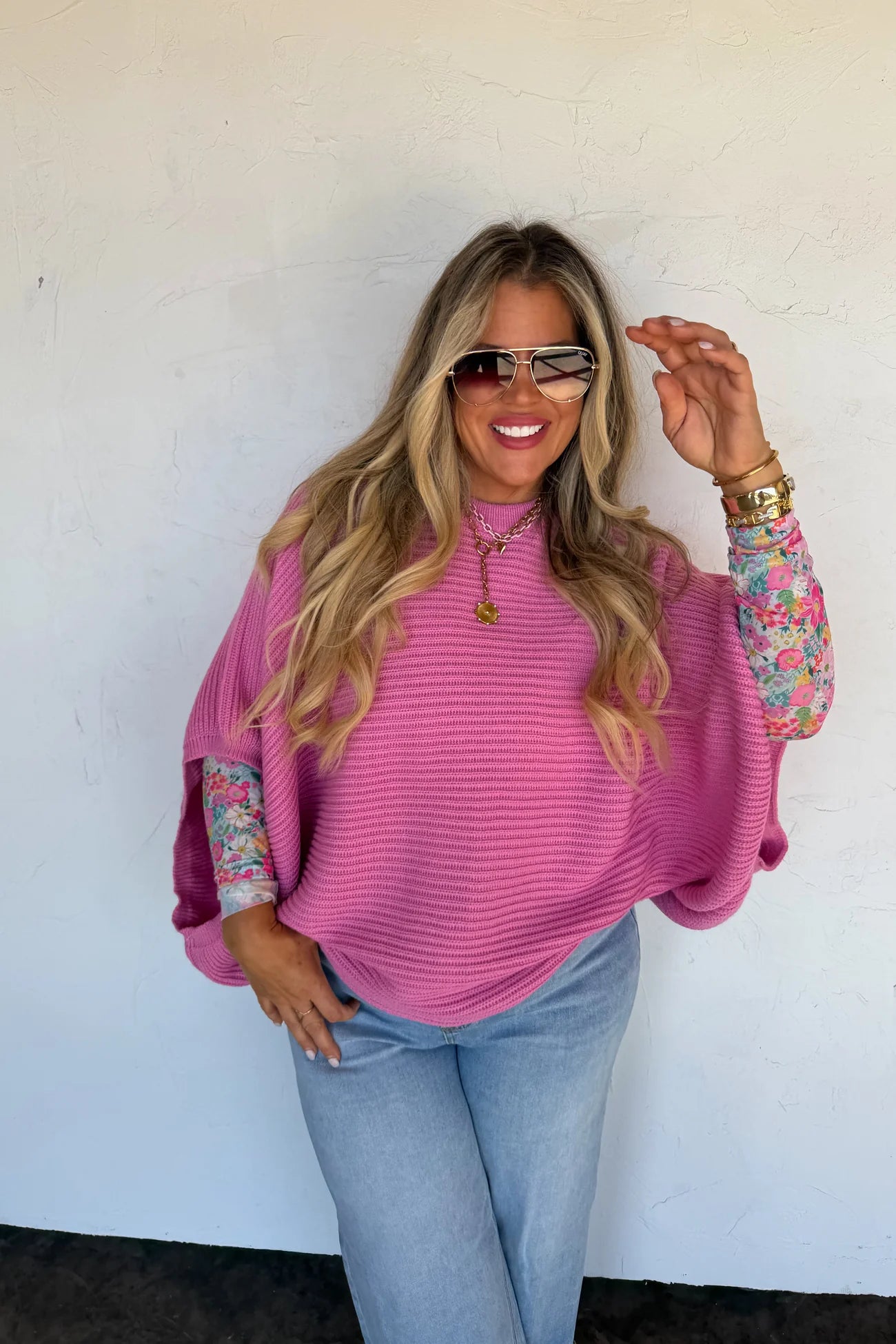 PREORDER- SPRING MEG PULLOVER PONCHO