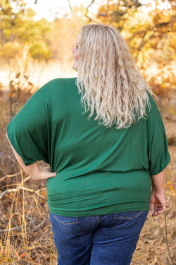 Darcy Dolman Top - Forest Green | Women's Flowy Top