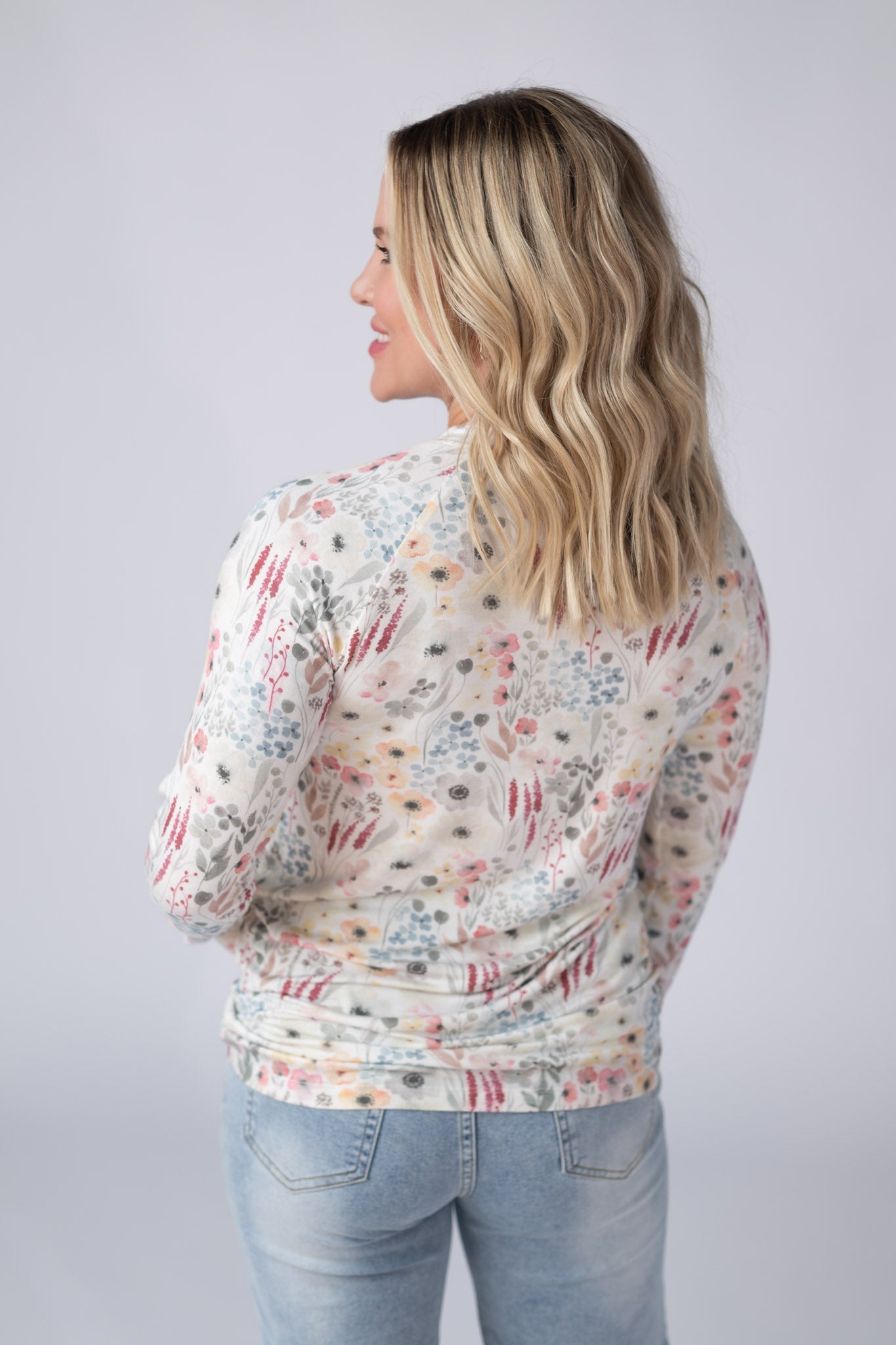 Blair Long Sleeve Top - Wildflower Gardens