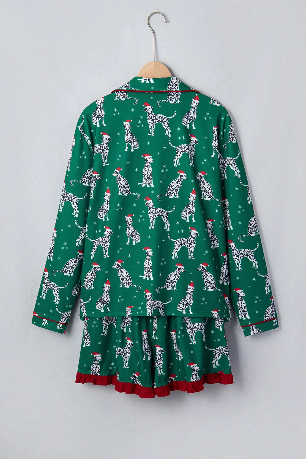 Long Sleeve Dog Print Two Piece Set WTW