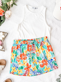 Sienna Skort - Tropical Floral Mix