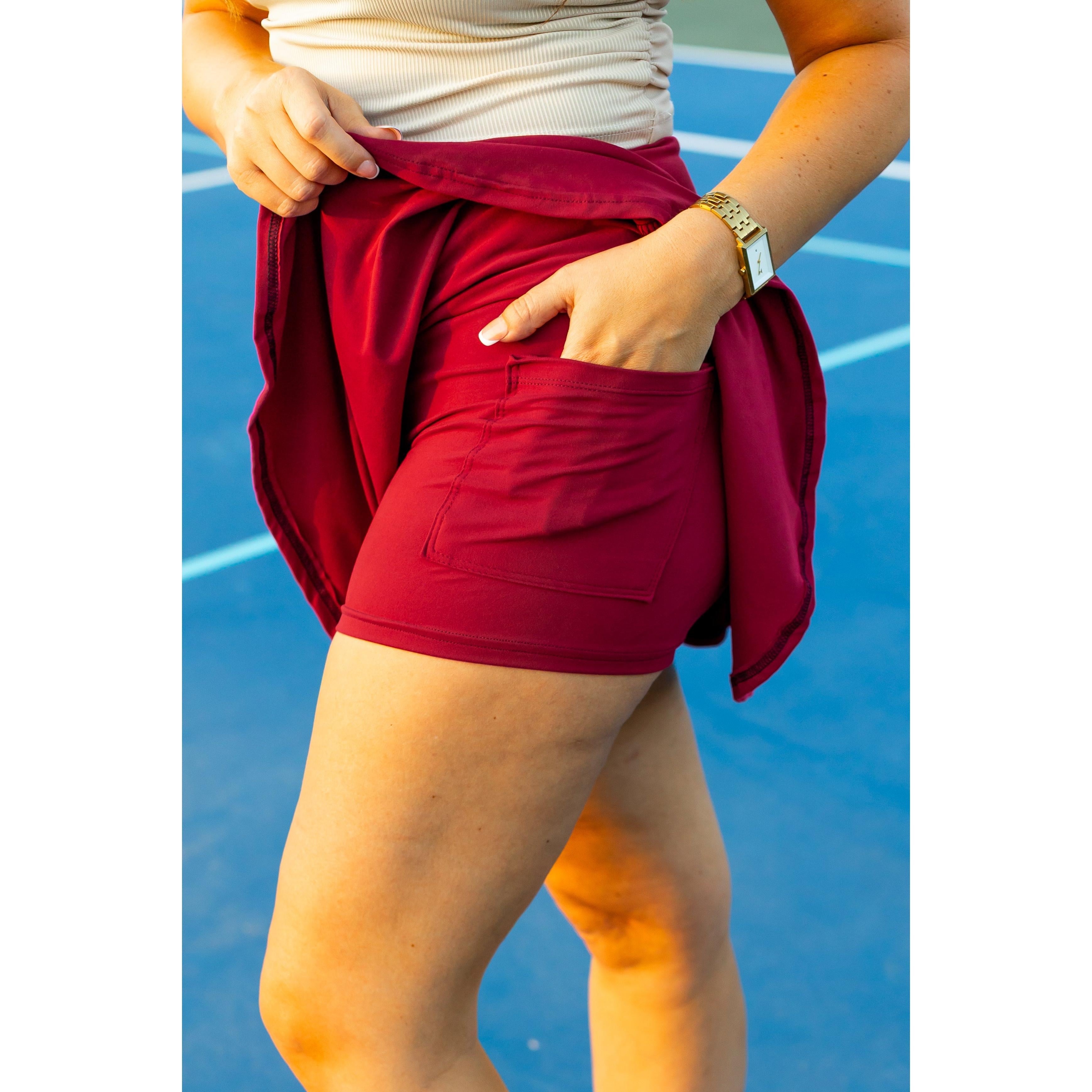 Ready to Ship | The RaeLynn RED Skort