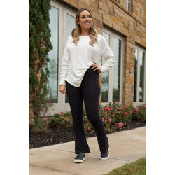 Ready to Ship | Black Flare Leggings WITH POCKETS - Luxe Leggings by Julia Rose® - Round 2