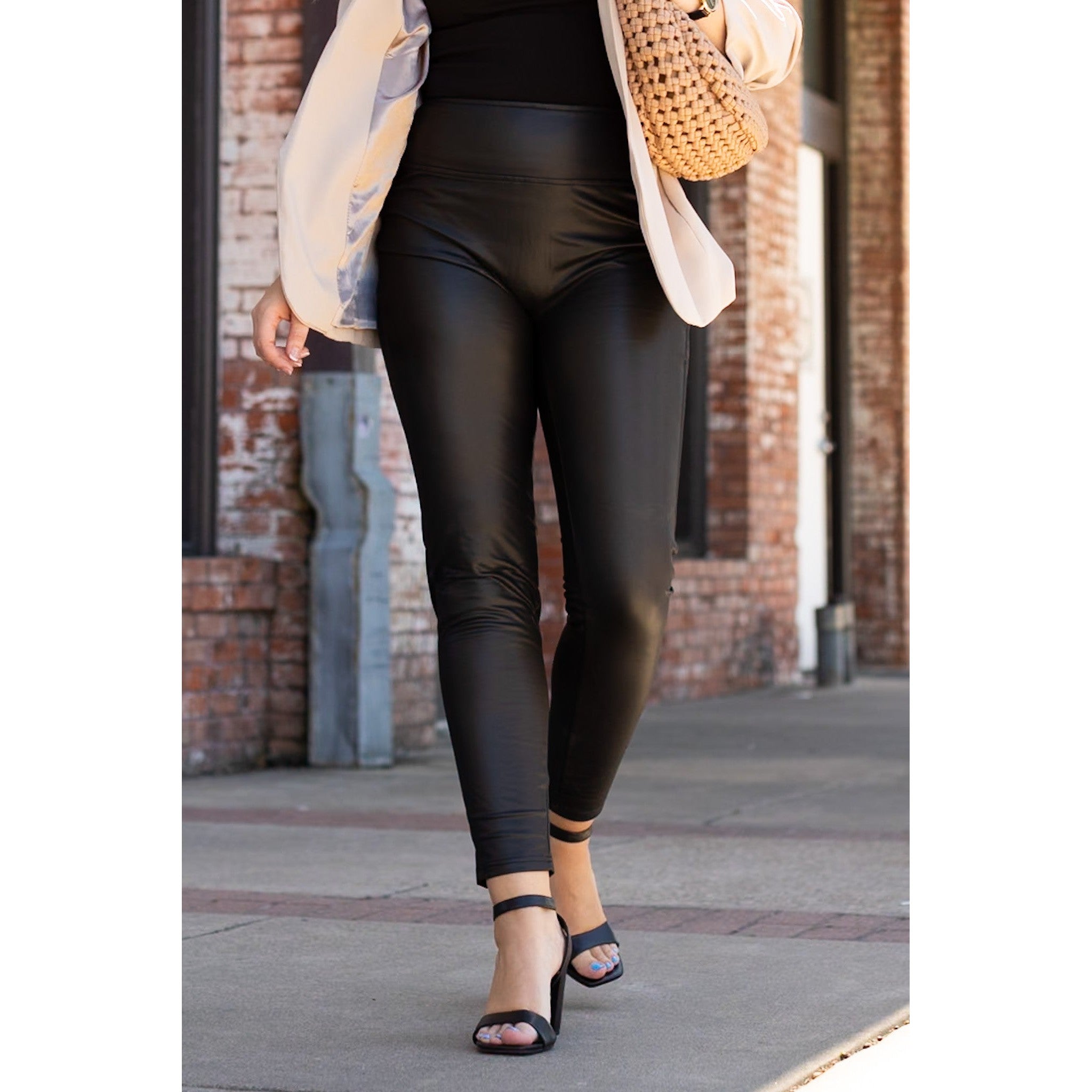 Ready to Ship  | The Farrah High-Waisted Faux Leather Leggings