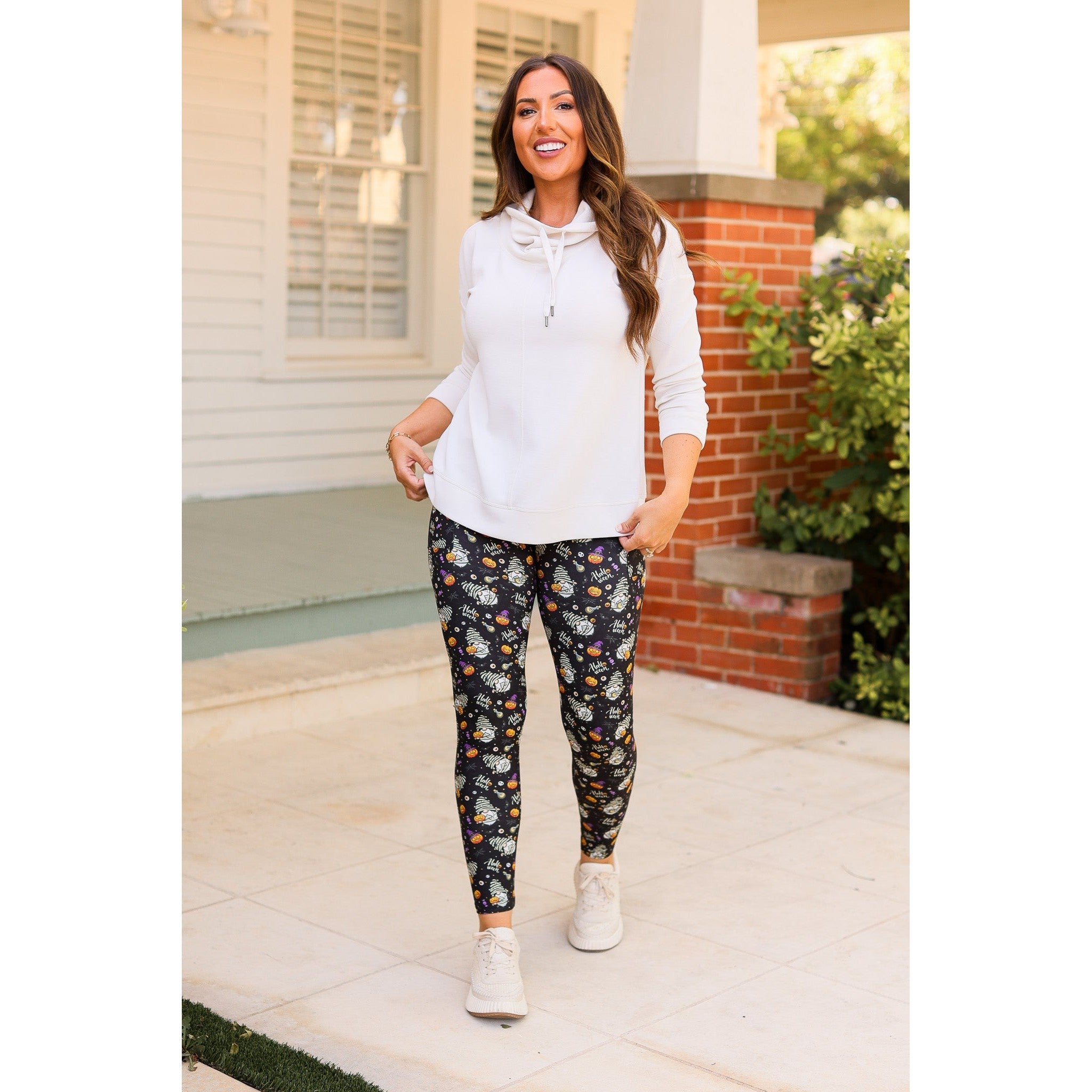 Ready to Ship | Halloween Gnomes Full Length Leggings *
