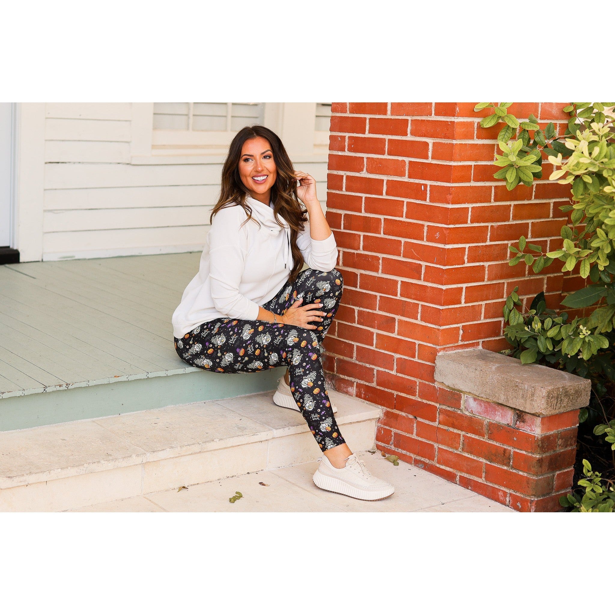 Ready to Ship | Halloween Gnomes Full Length Leggings *