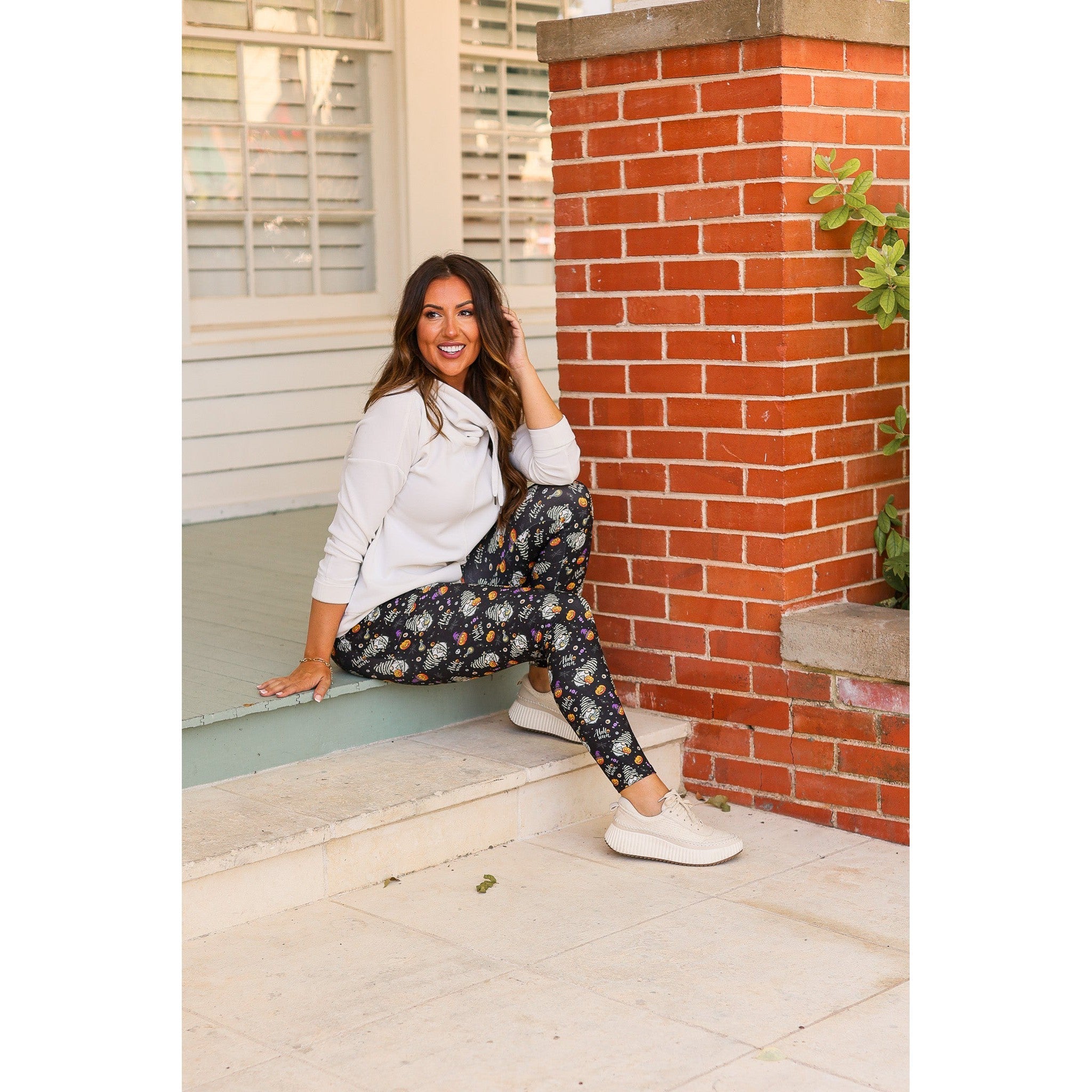 Ready to Ship | Halloween Gnomes Full Length Leggings *