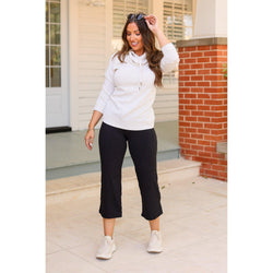 PreOrder | The Gabriella -Black  High Waisted Gaucho Pants