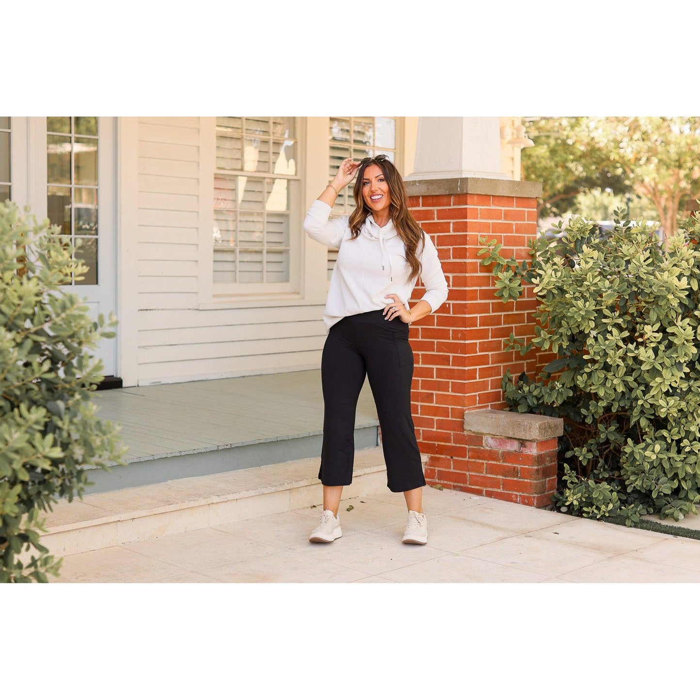 Ready to Ship  | The Gabriella -Black  High Waisted Gaucho Pants - Round 5