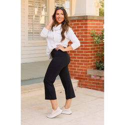 Ready to Ship | The Gabriella -Black  High Waisted Gaucho Pants - Round 6