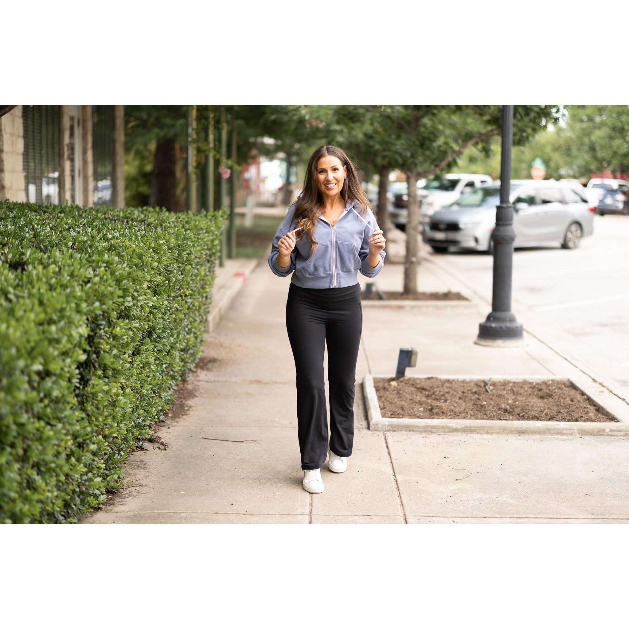 Ready to Ship | The Addison Fold Over Bootcut Leggings