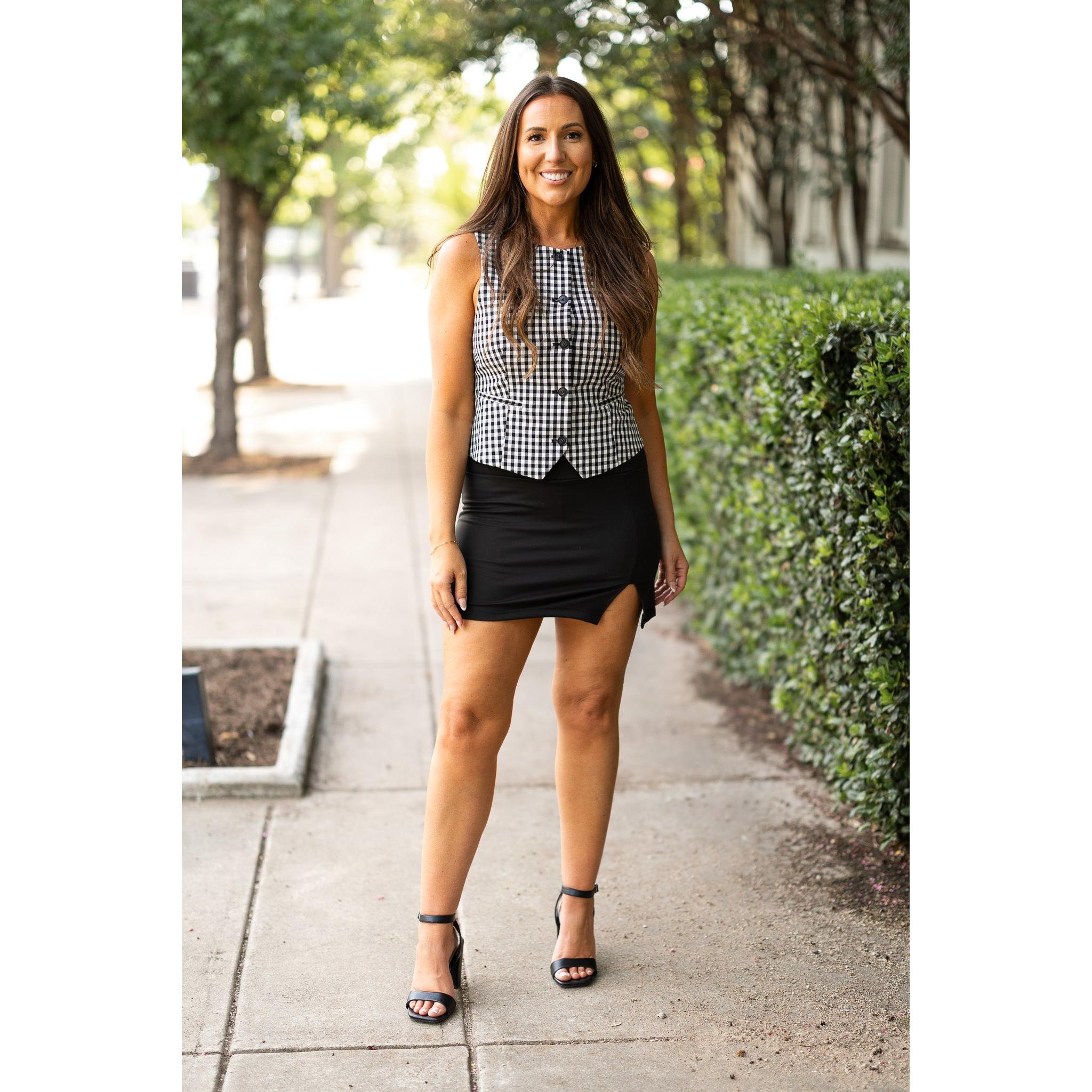 Julia Rose The Savannah deluxe sculpting A-line skort women’s skort with built-in shorts