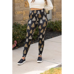 PreOrder  | Leopard Christmas Tree Leggings with Pocket