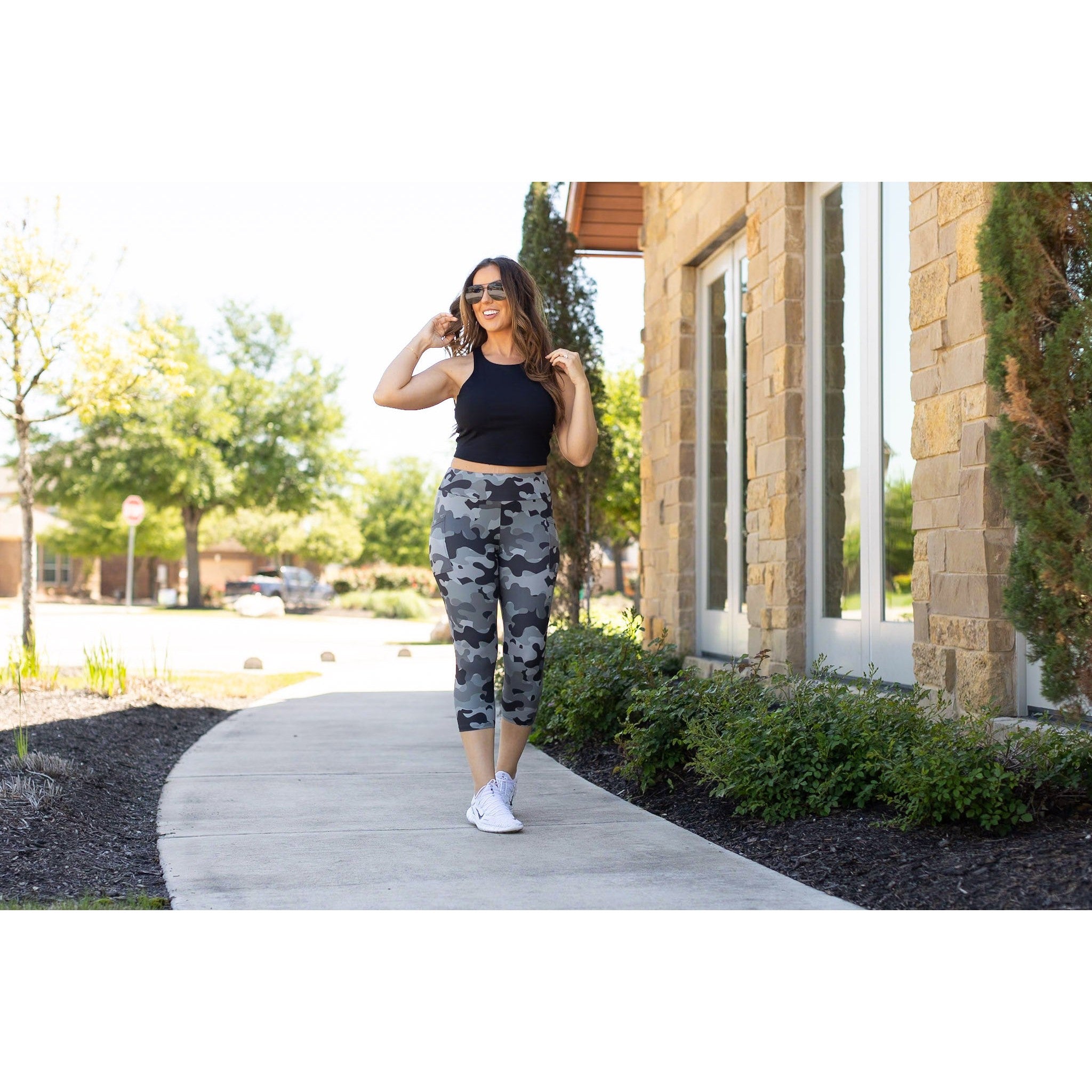 Ready to Ship | Ace Camo CAPRI Leggings -  - Luxe Leggings